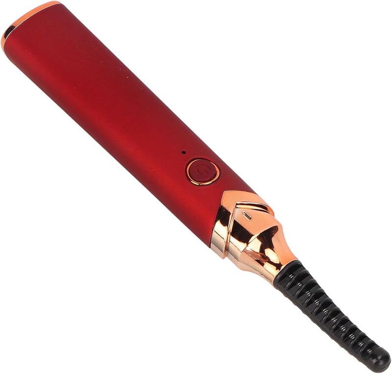 Rechargeable Heated Eyelash Curler Quick Curling Long Lasting Red ABS Built in Battery 280mah - Image 3